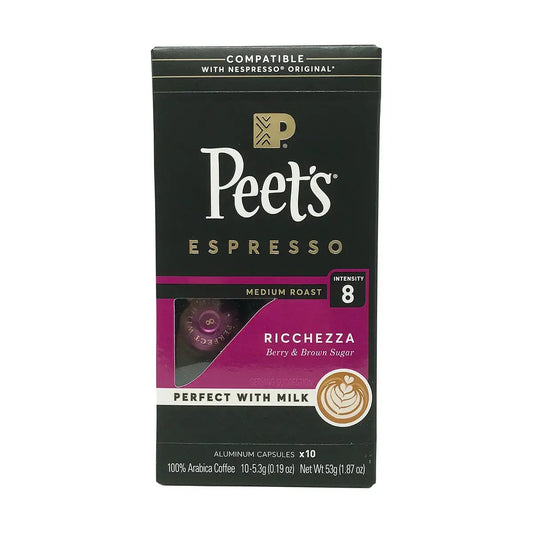 Peet's Espresso Ricchezza Medium Roast Coffee Pods, 10 ct.