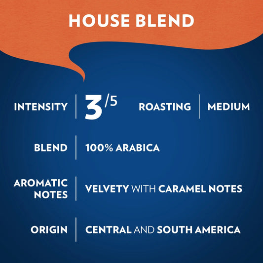 Lavazza House Blend Perfetto Ground Coffee, Medium Roast, 100% Arabica, 12 oz