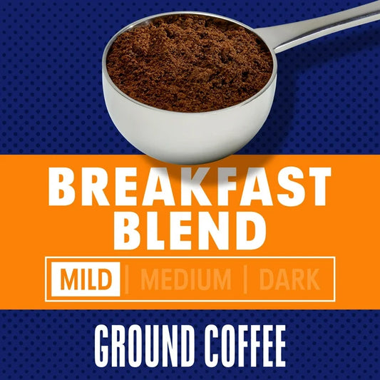 Maxwell House Breakfast Blend Mild Roast Ground Coffee
25.6 oz Canister