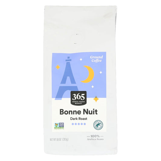 365 by Whole Foods Market Bonne Nuit Dark Roast Ground Coffee, 10 oz.