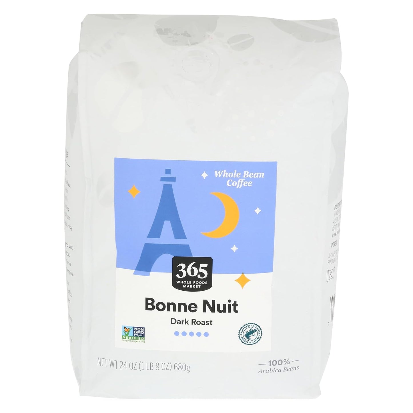 365 by Whole Foods Market Bonne Nuit Dark Roast Whole Bean Coffee, 24 oz.