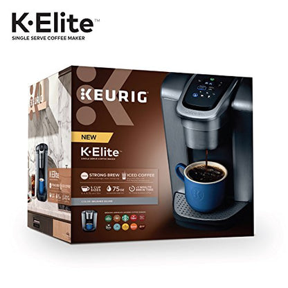 Keurig K-Elite Single Serve K-Cup Pod Coffee Maker, Programmable, Iced Coffee Capability, 8 to 12oz Brew Size