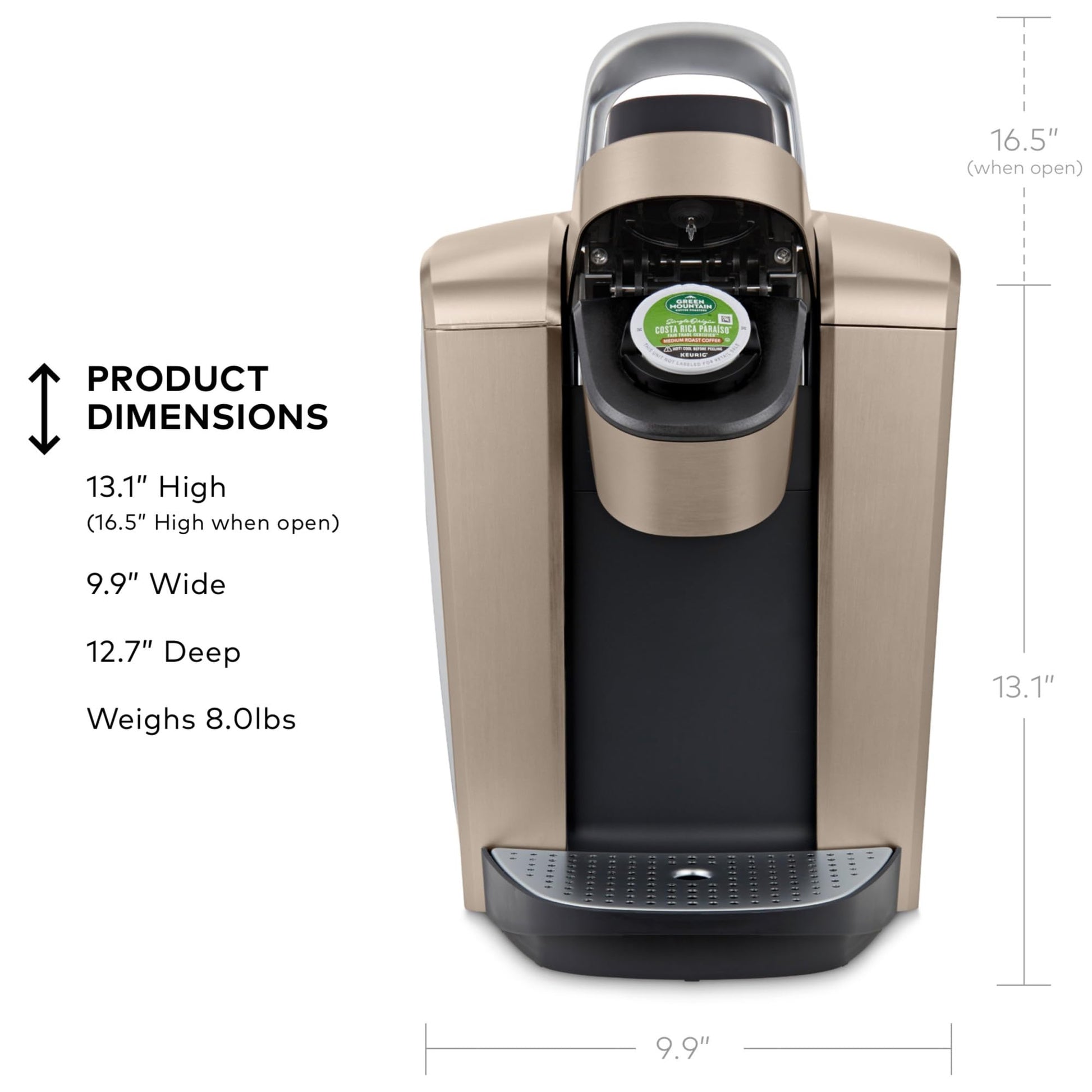 Keurig K-Elite Single Serve K-Cup Pod Coffee Maker, Programmable, Iced Coffee Capability, 8 to 12oz Brew Size