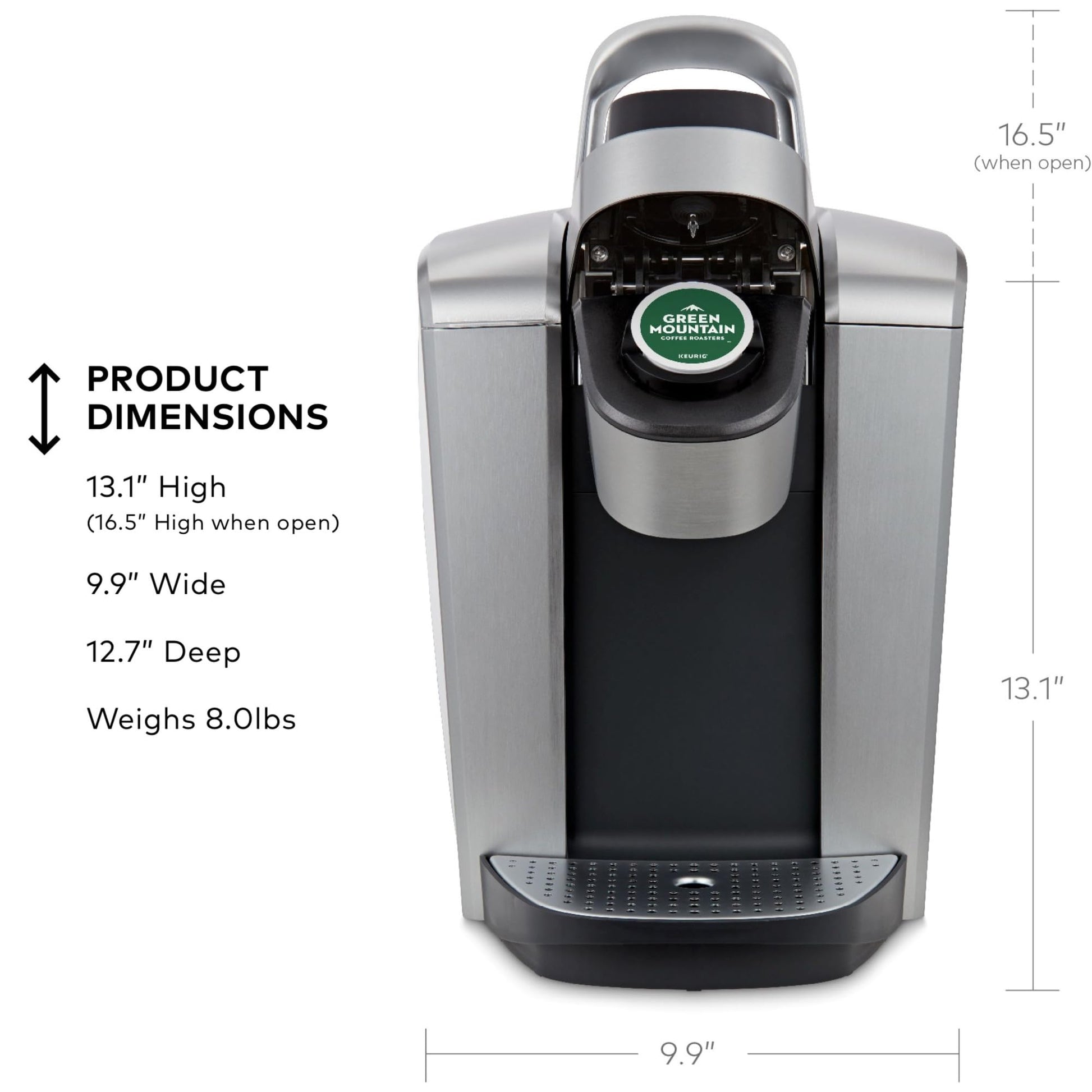 Keurig K-Elite Single Serve K-Cup Pod Coffee Maker, Programmable, Iced Coffee Capability, 8 to 12oz Brew Size