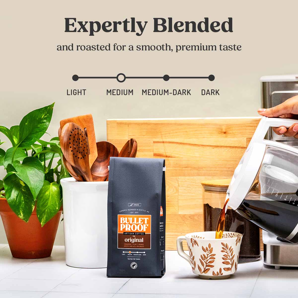 Bulletproof The Original Ground Coffee, Sweet and Smooth, 12 oz.
