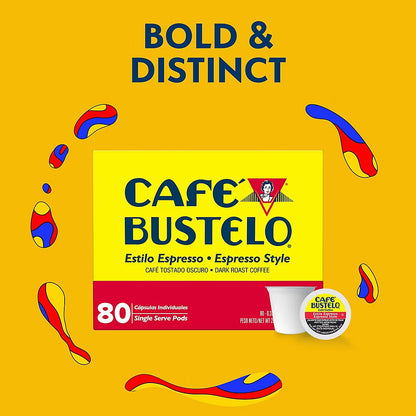 Café Bustelo Espresso K-Cup Pods, Coffee Capsules, 80 ct.