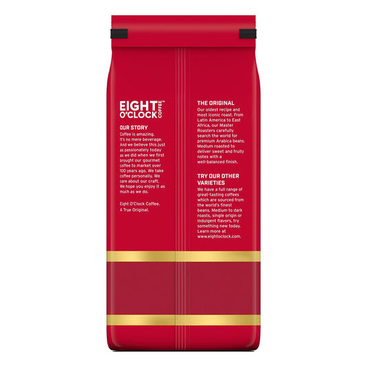 Eight O'Clock The Original, 100% Arabica Whole Bean Coffee, 30 oz.