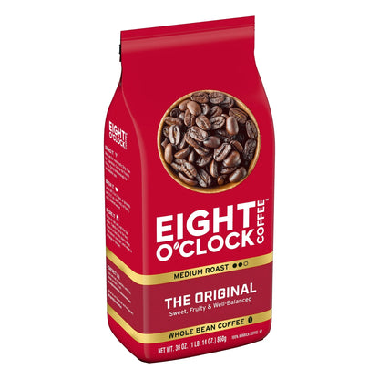 Eight O'Clock The Original, 100% Arabica Whole Bean Coffee, 30 oz.