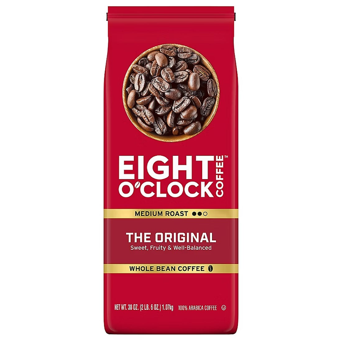 Eight O'Clock The Original, 100% Arabica Whole Bean Coffee