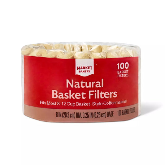 Market Pantry Natural Coffee Filters, 100 ct.