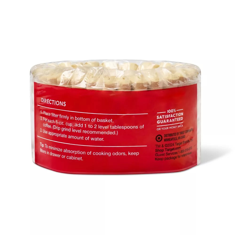 Market Pantry Natural Coffee Filters, 100 ct.