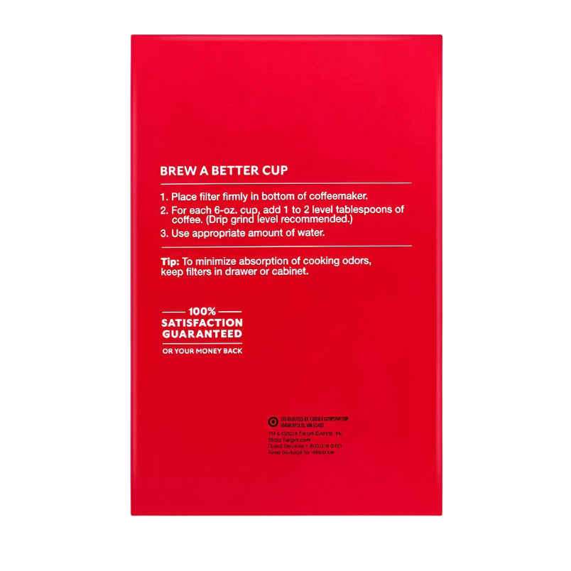 Market Pantry Natural Cone #4 Coffee Filters, 40 ct.