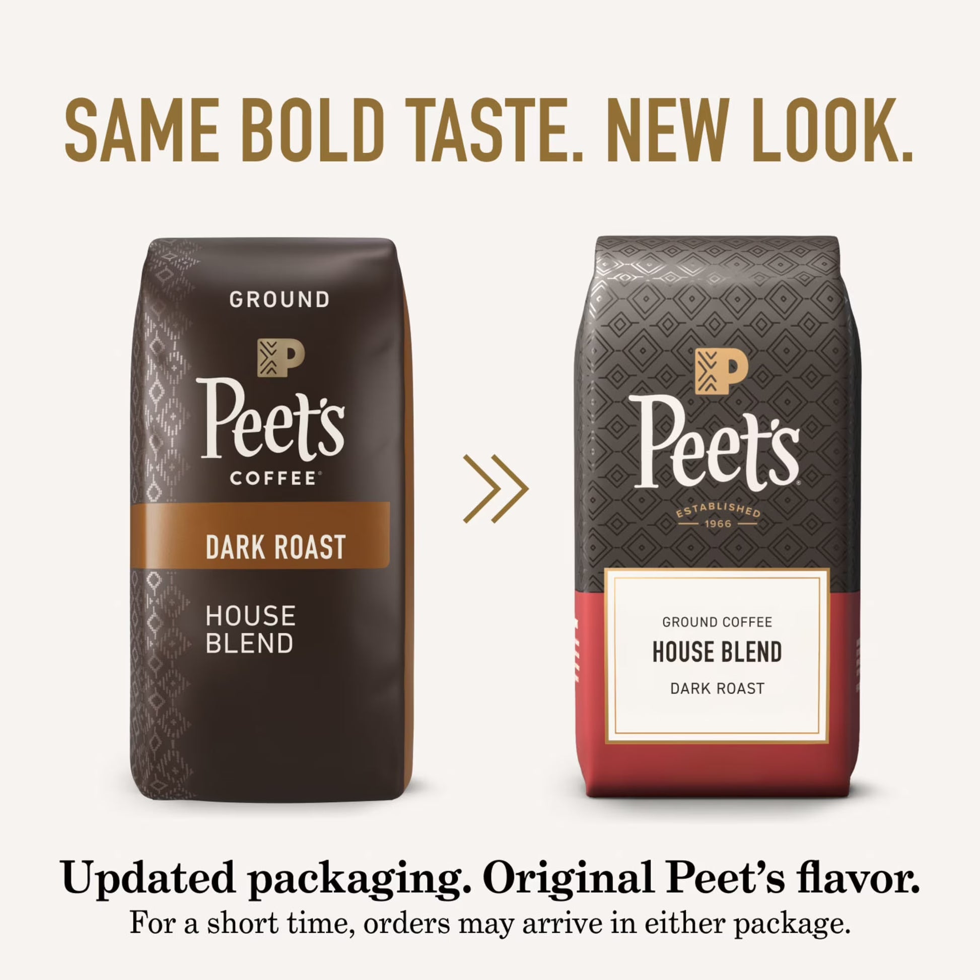 Peet's Coffee Dark Roast House Blend Ground Coffee