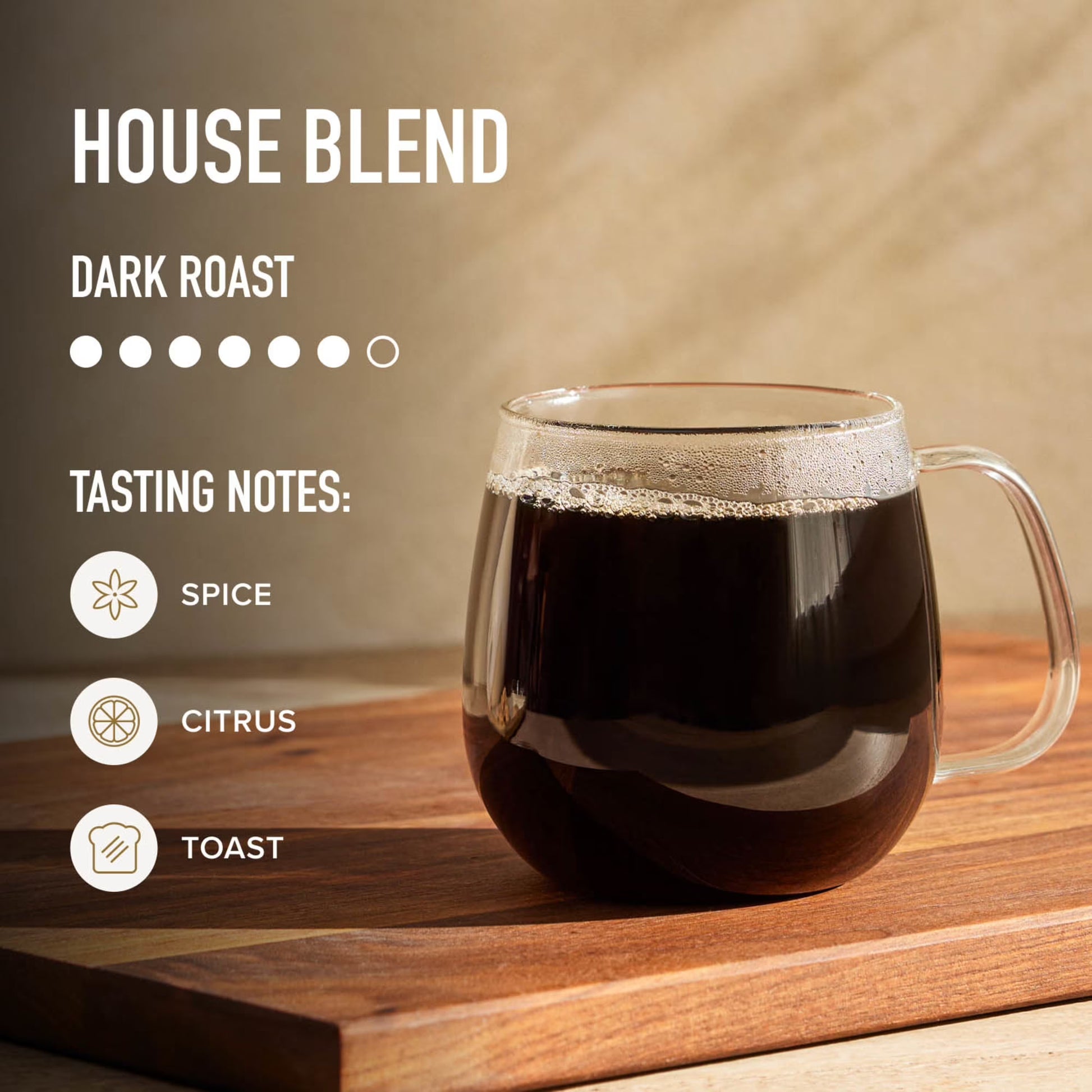 Peet's Coffee Dark Roast House Blend Ground Coffee