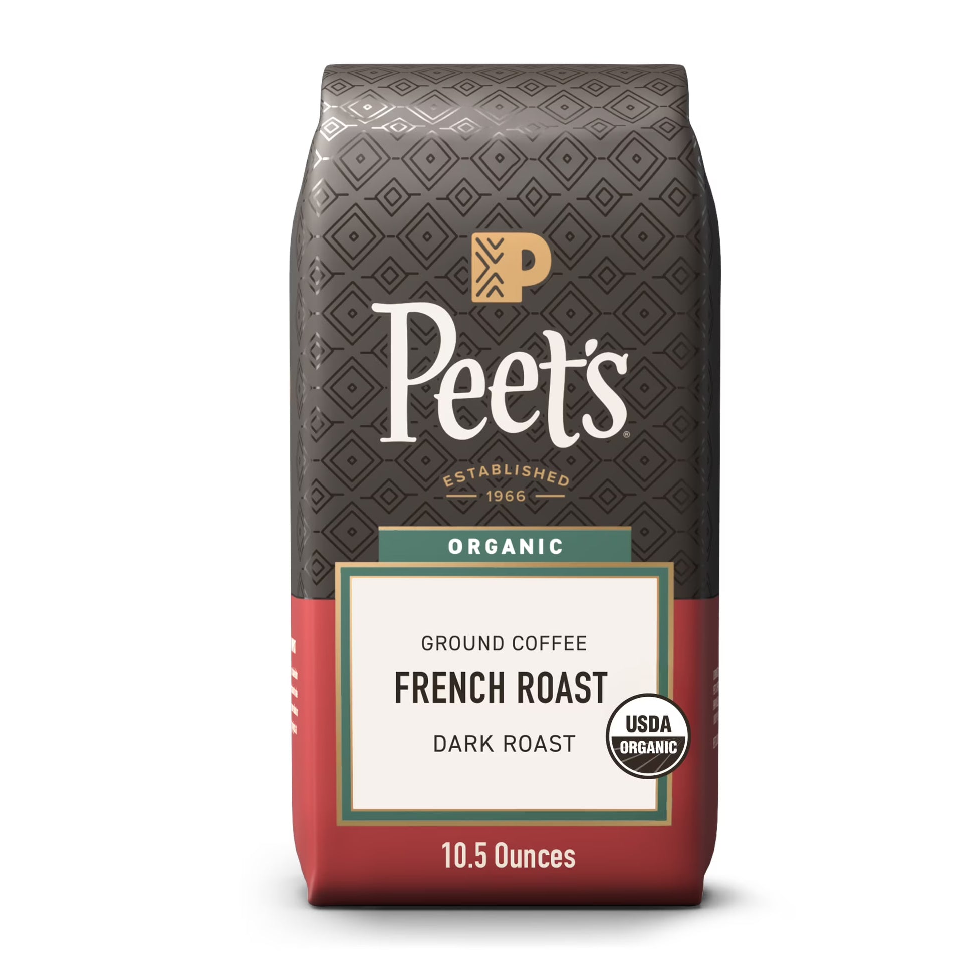 Peet's Coffee Organic French Roast Ground Coffee, 10.5 oz
