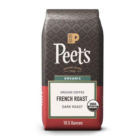 Peet's Coffee Organic French Roast Ground Coffee, 10.5 oz