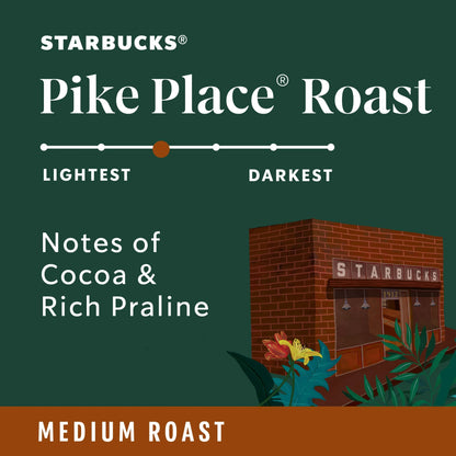Starbucks Pike Place Roast Medium Roast Ground Coffee