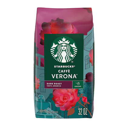 Starbucks Caffè Verona Dark Roast Ground Coffee, 32 oz