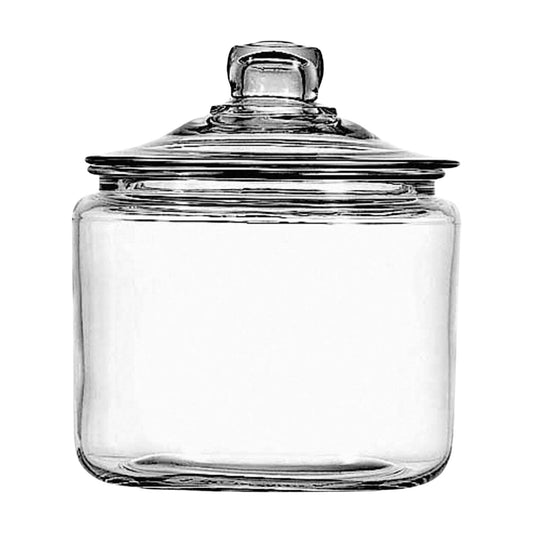 Anchor Hocking Heritage Hill Glass Jar with Lid, 0.75 Gallon (3 Quart)