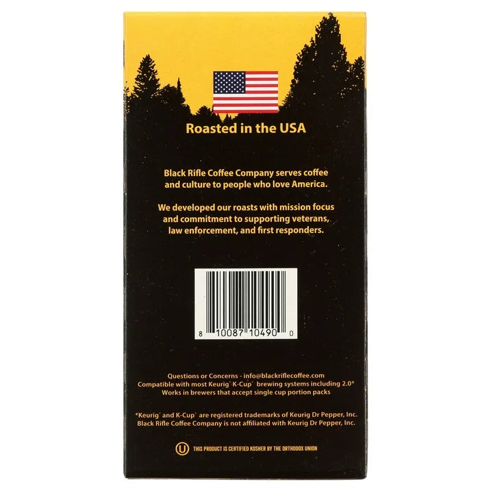 Black Rifle Coffee Company Tactisquatch K-Cup Pods Dark Roast, 22 Ct