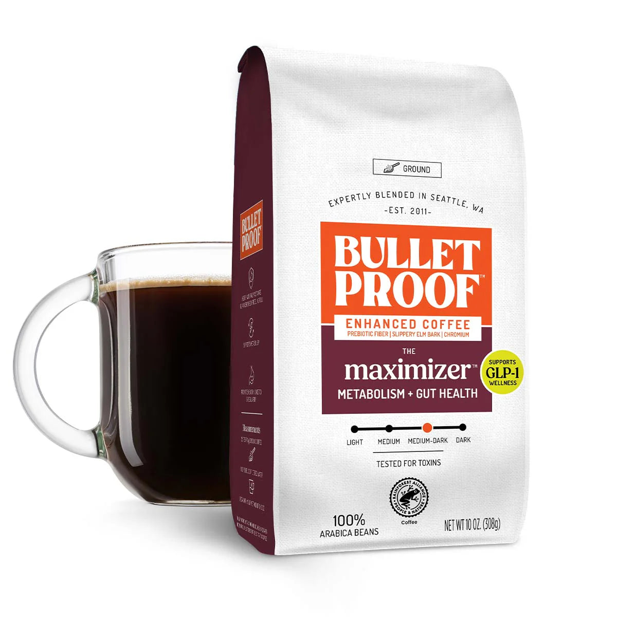 Bulletproof The Maximizer Ground Coffee, Metabolism + Gut, 10 oz.