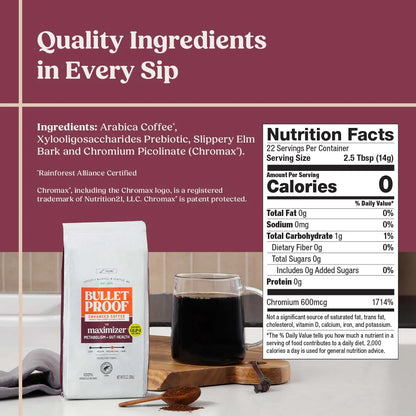 Bulletproof The Maximizer Ground Coffee, Metabolism + Gut, 10 oz.