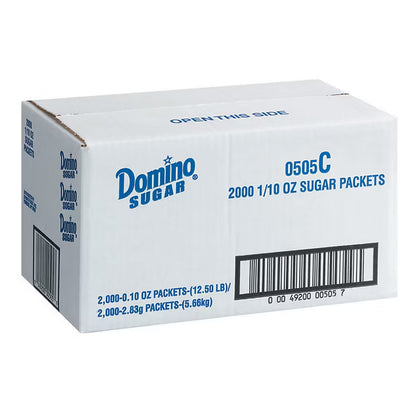 Domino Granulated Sugar Packets, Coffee Sweetener, 2000 ct.