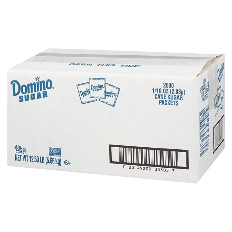 Domino Granulated Sugar Packets, Coffee Sweetener, 2000 ct.