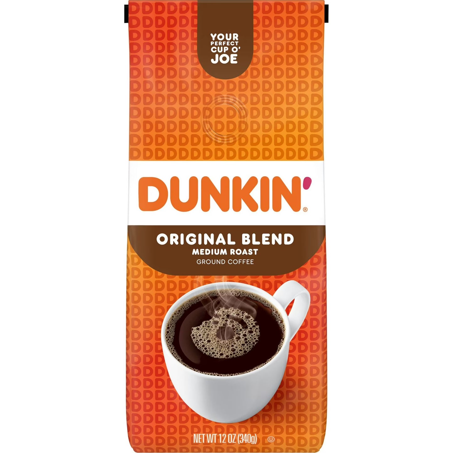 Dunkin’ Original Blend Medium Roast Ground Coffee, 12 oz