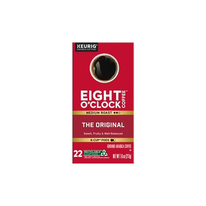 Eight O'Clock K-Cup Pods The Original Arabica Coffee Medium Roast, 22 ct.