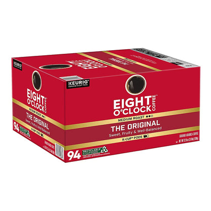 Eight O'Clock K-Cup Pods The Original Arabica Coffee Medium Roast, 94 ct.