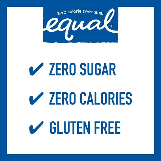 Equal Zero Calorie Sweetener for Coffee, Tea, Hot or Iced Drinks, 1000 ct.
