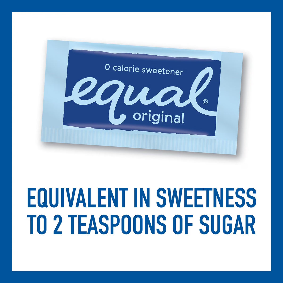 Equal Zero Calorie Sweetener for Coffee, Tea, Hot or Iced Drinks, 1000 ct.