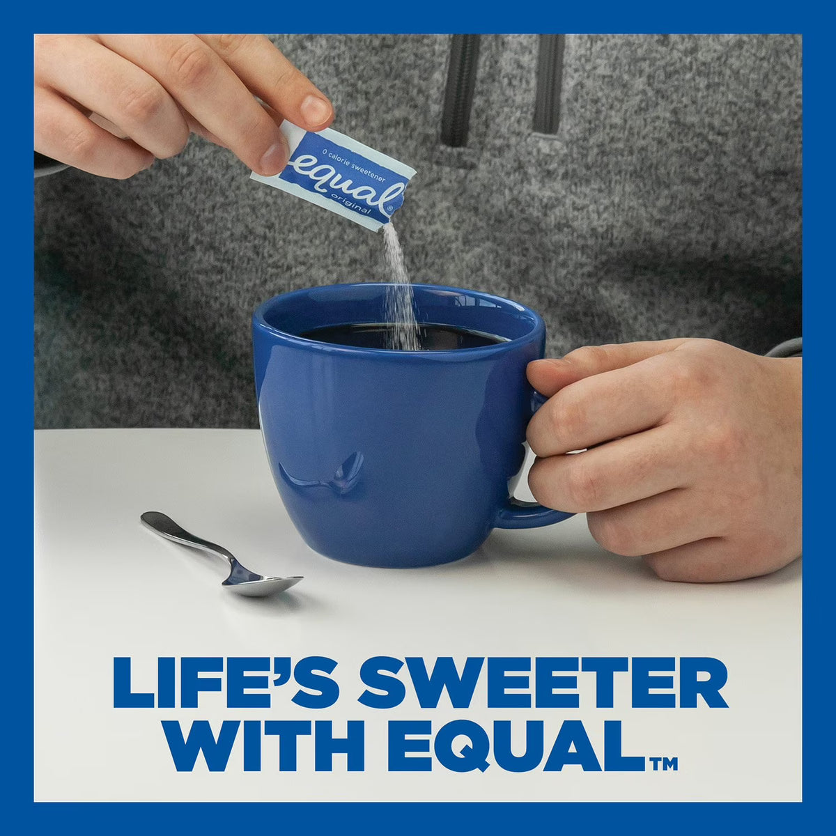 Equal Zero Calorie Sweetener for Coffee, Tea, Hot or Iced Drinks, 1000 ct.
