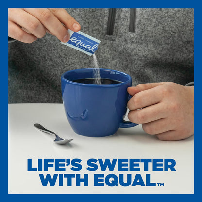 Equal Zero Calorie Sweetener for Coffee, Tea, Hot or Iced Drinks, 1000 ct.