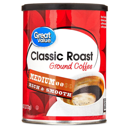 Great Value Classic Roast Medium Ground Coffee