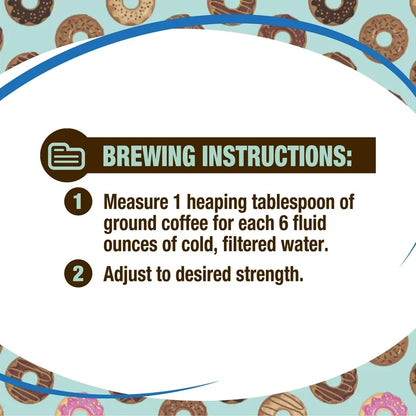 Great Value Donut Shop 100% Arabica Medium Roast Ground Coffee, 12 oz