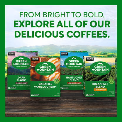 Green Mountain Coffee Roasters Caramel Vanilla Cream Light Roast K-Cup Coffee Pods