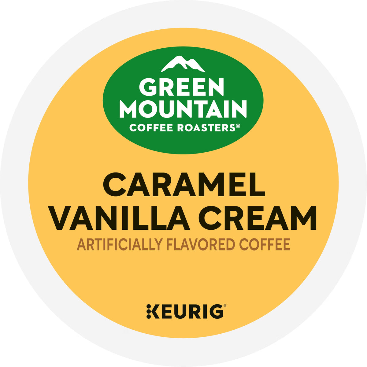 Green Mountain Coffee Roasters Caramel Vanilla Cream Light Roast K-Cup Coffee Pods, 24 ct