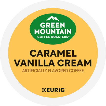 Green Mountain Coffee Roasters Caramel Vanilla Cream Light Roast K-Cup Coffee Pods, 24 ct