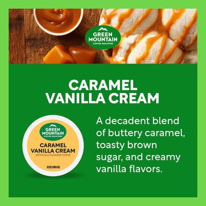 Green Mountain Coffee Roasters Caramel Vanilla Cream Light Roast K-Cup Coffee Pods