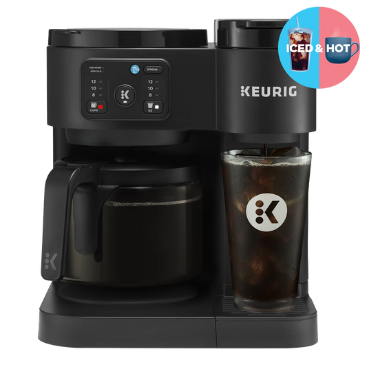 Keurig K-Duo Essentials Single-Serve and 12-Cup Coffee Maker, Hot and Iced
