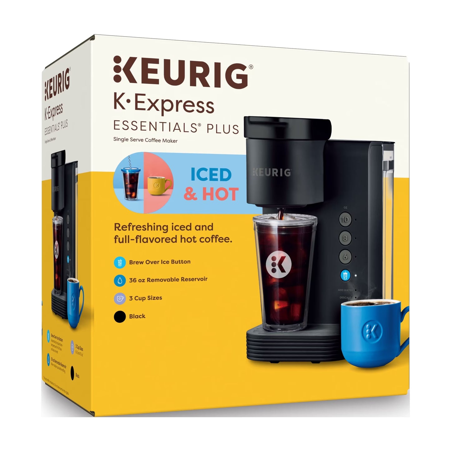 Keurig K-Express Essentials Plus Hot & Iced Coffee Maker K-Cup