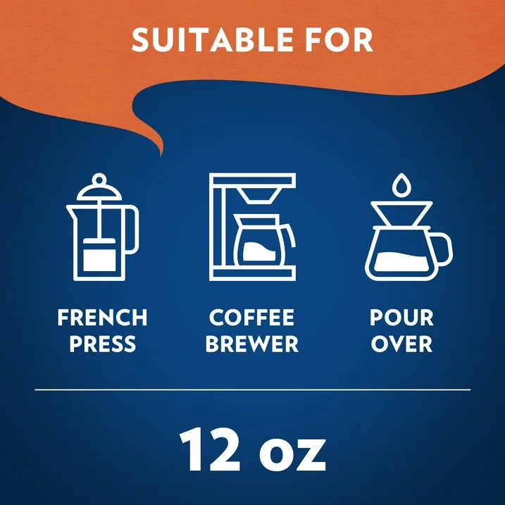 Lavazza House Blend Perfetto Ground Coffee, Medium Roast, 100% Arabica, 12 oz