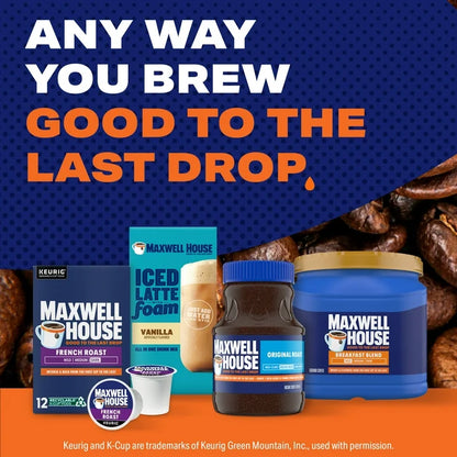 Maxwell House Breakfast Blend Mild Roast Ground Coffee
25.6 oz Canister