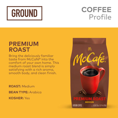McCafe Premium Roast Ground Coffee Medium 30 oz