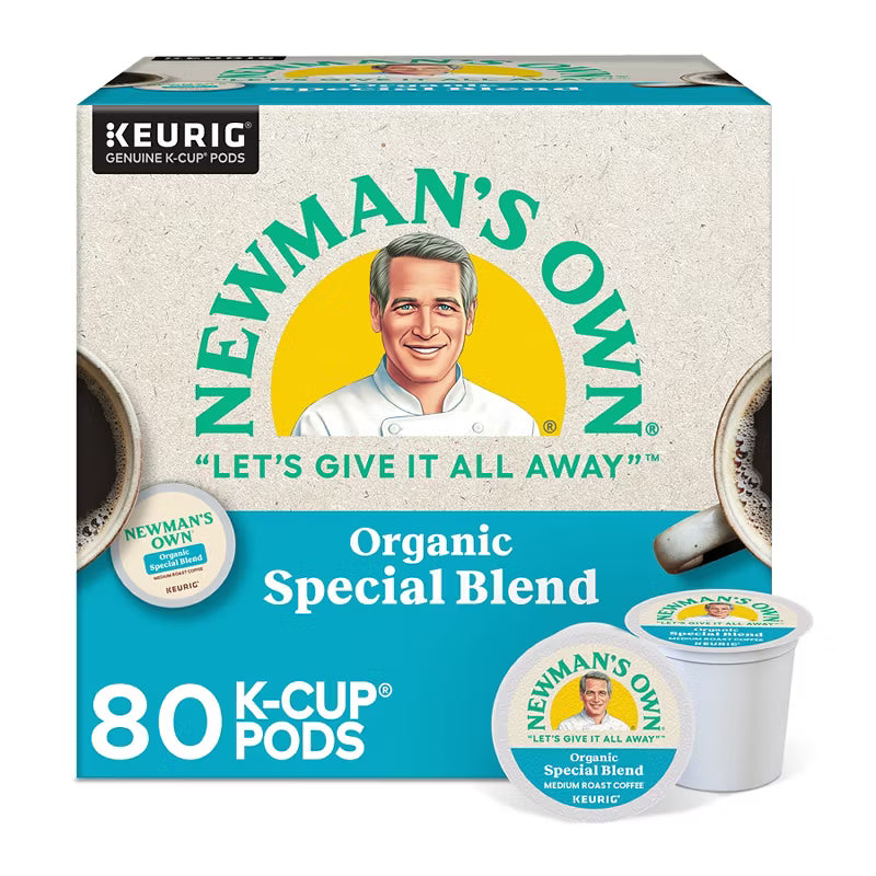 Newman's Own Organics Special Blend Coffee K-Cup Pods Medium Roast, 80 ct.
