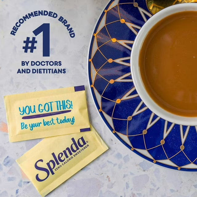 Splenda Zero Calorie Sweetener for Coffee, Tea, Hot or Iced Drinks, 1000 ct