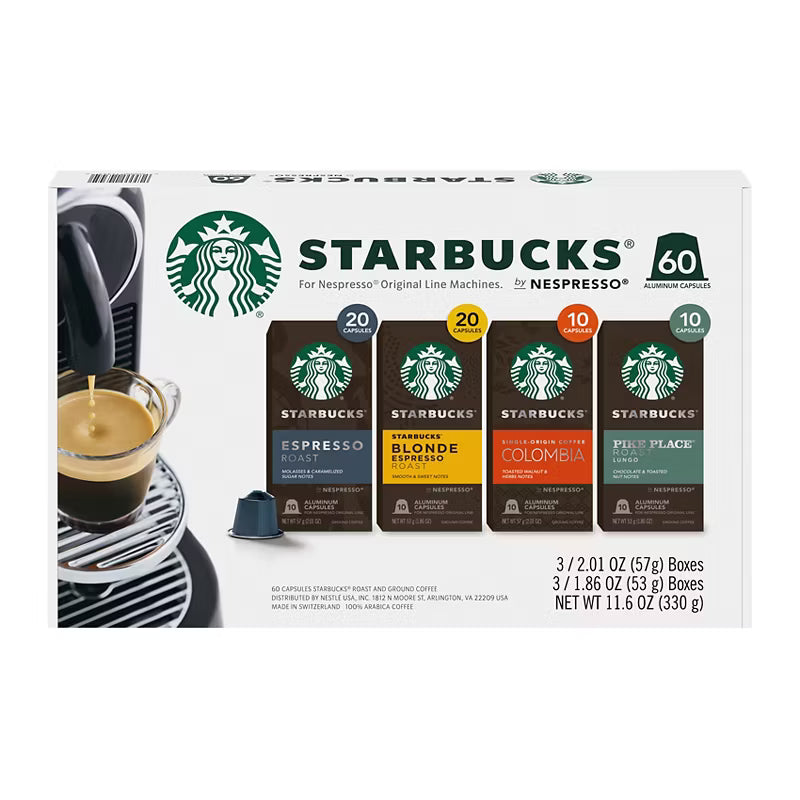 Starbucks Original Line Capsules Variety Pack Coffee Pods, 60 ct.