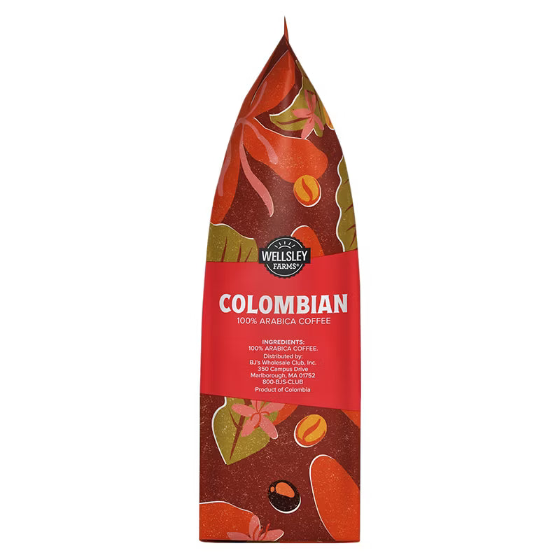Wellsley Farms Colombian Ground Coffee Medium Roast 40 oz